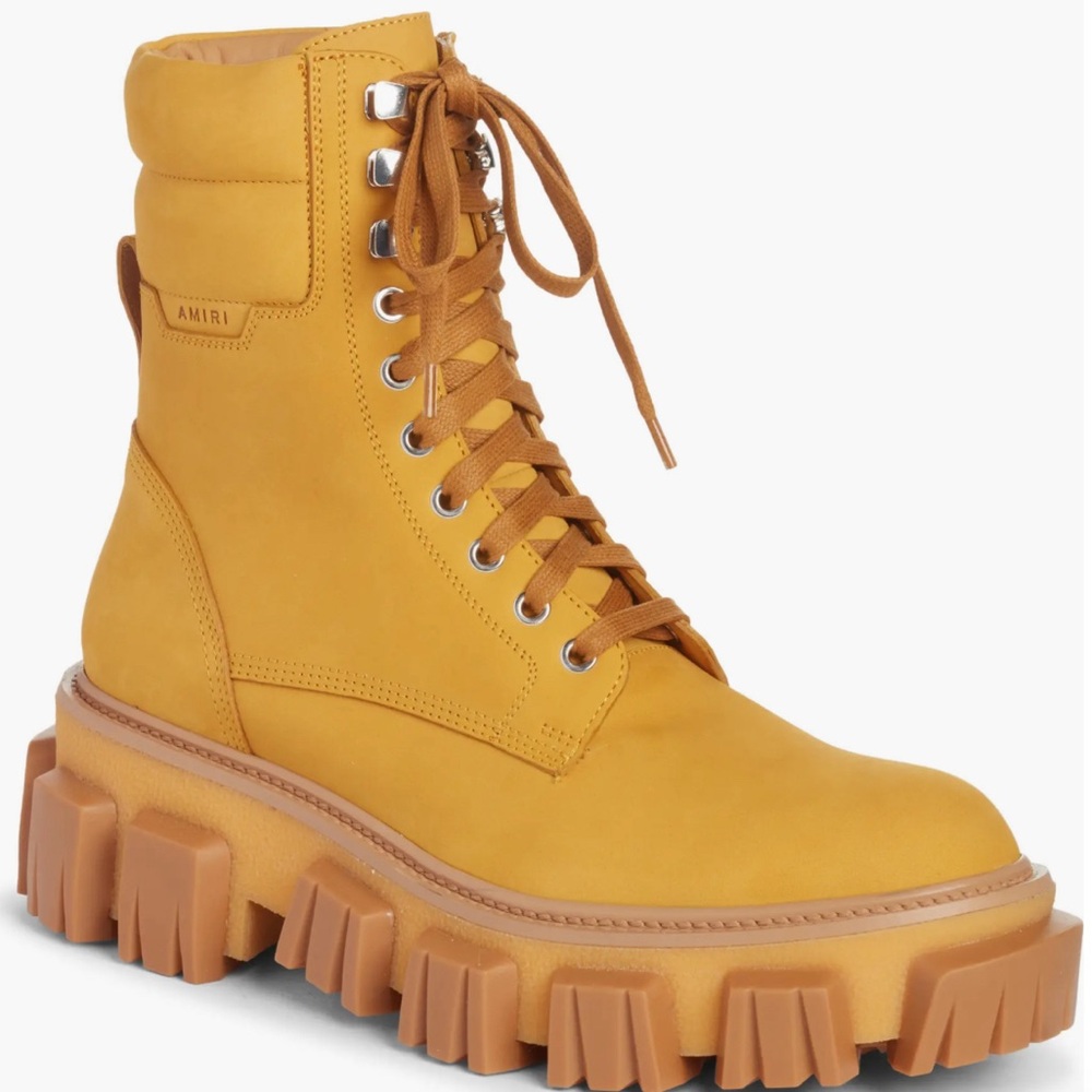 Amiri Chunky-Sole Lace-Up Combat Boots